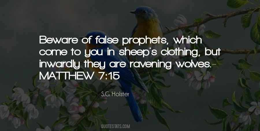 Quotes About False Prophets #167673