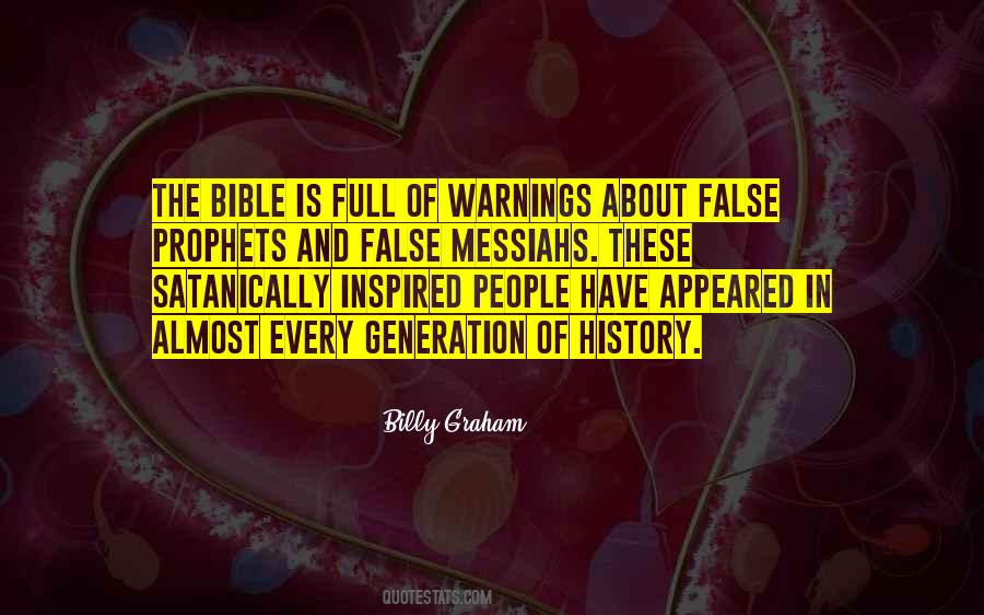 Quotes About False Prophets #182490
