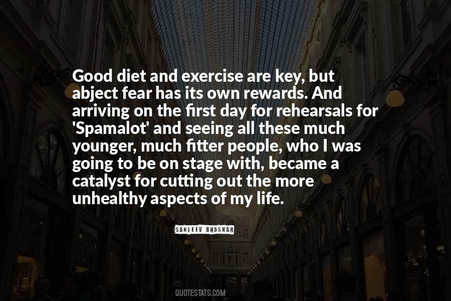 Quotes About Diet And Exercise #35959