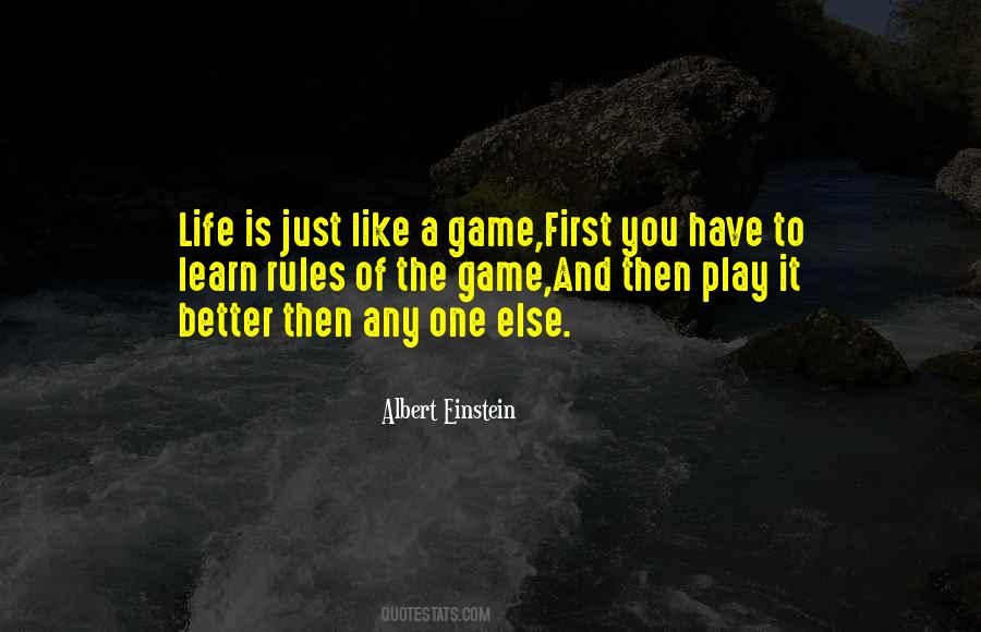 Quotes About Life Is Just A Game #975905