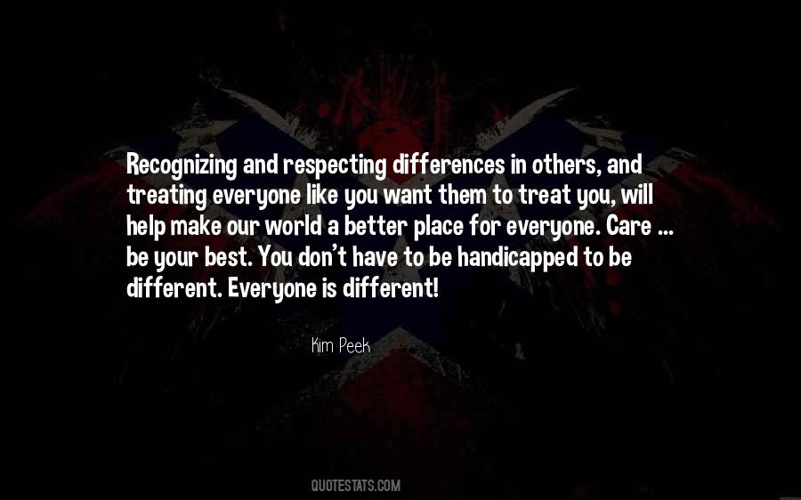 Quotes About Respecting Differences #677437