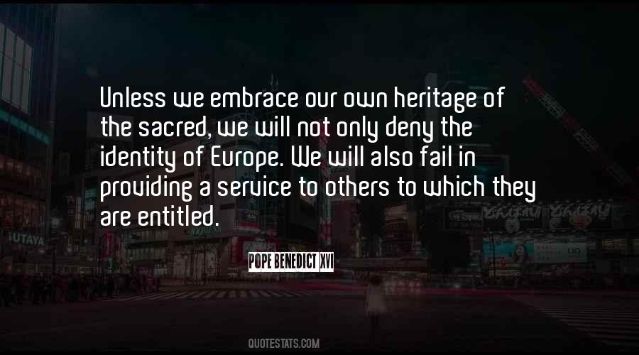 Quotes About Heritage And Identity #1417906