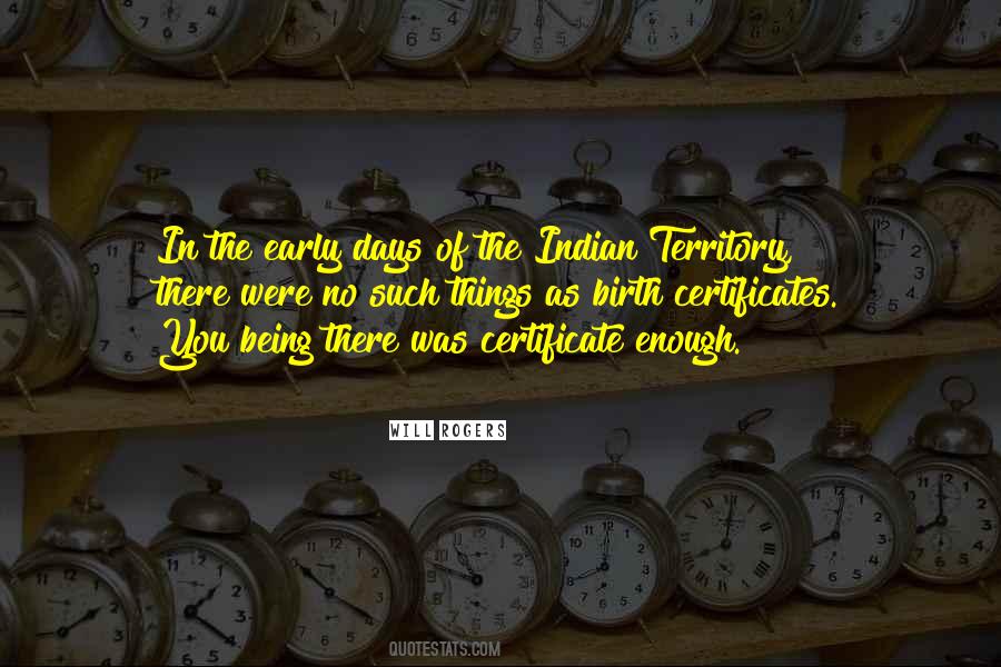 Indian Territory Quotes #776476