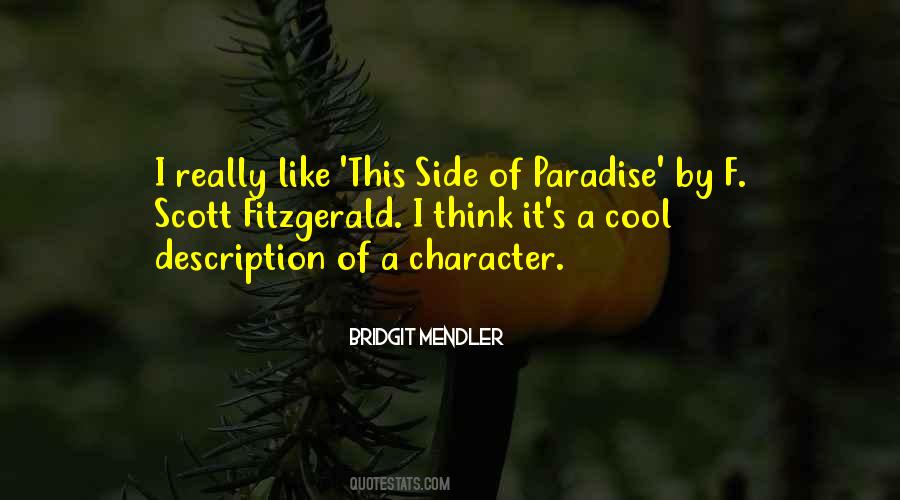 F Scott Fitzgerald This Side Of Paradise Quotes #799518