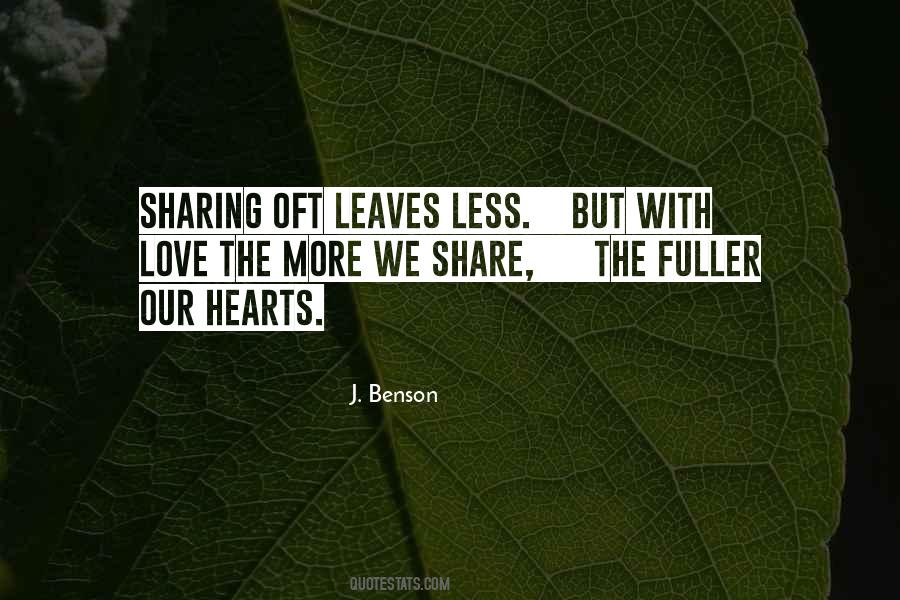 Quotes About Sharing Love #202473