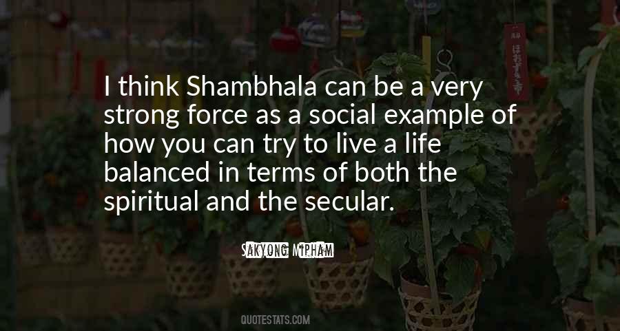 Quotes About Shambhala #1629370