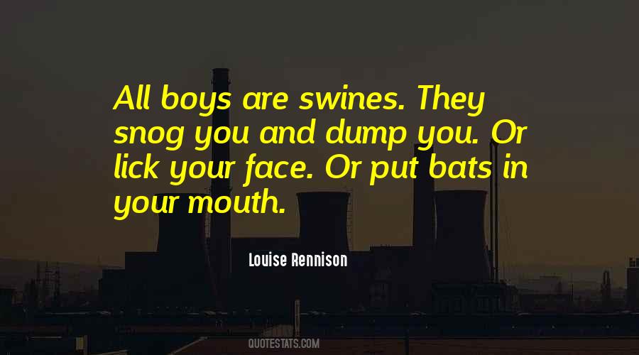 Quotes About Snogging #1235595