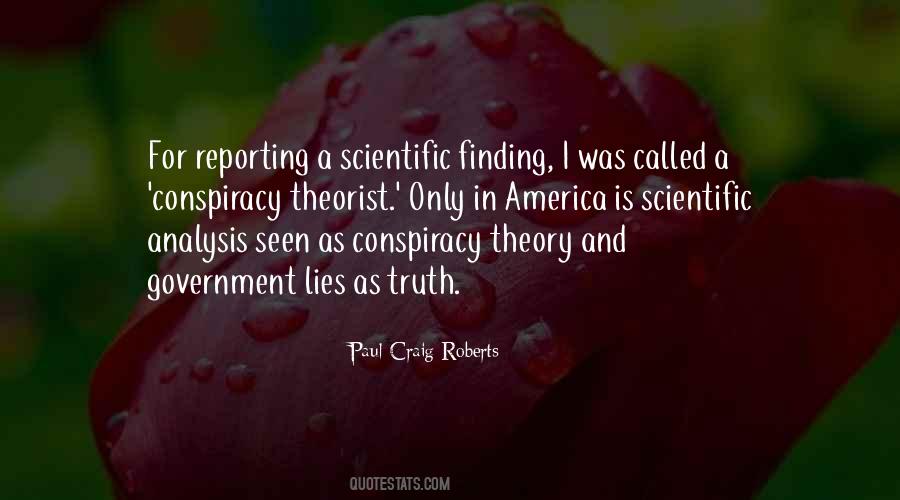 Quotes About Conspiracy Theory #310782