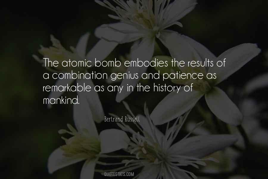 Quotes About Atomic Bombs #1743090