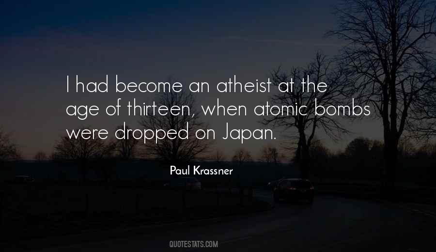 Quotes About Atomic Bombs #263858