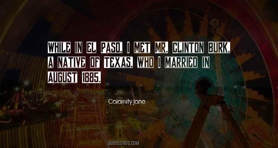 Quotes About El Paso #661219