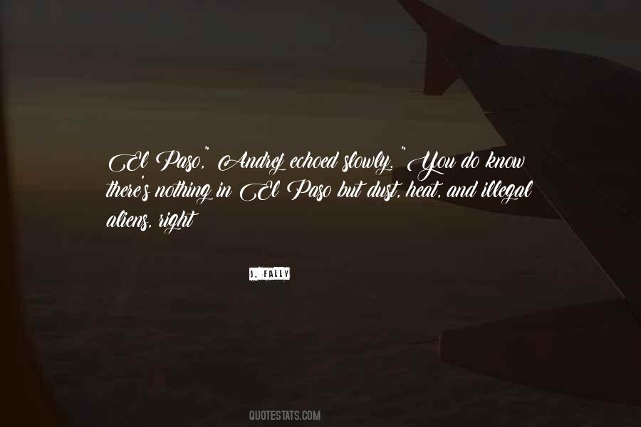 Quotes About El Paso #696811