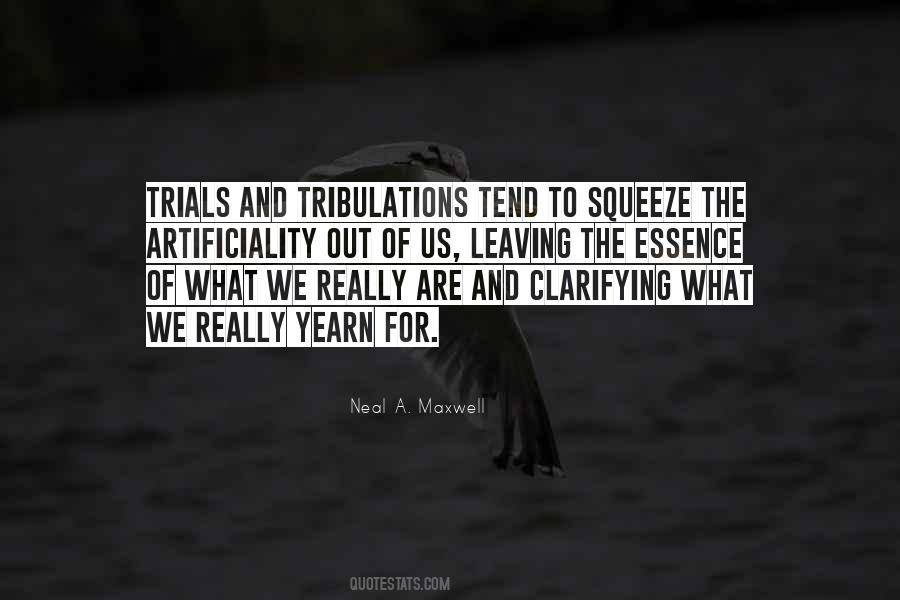 Quotes About Tribulations #1710665