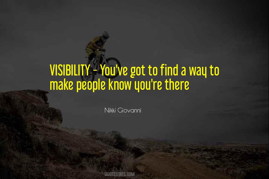 Quotes About Visibility #1074246