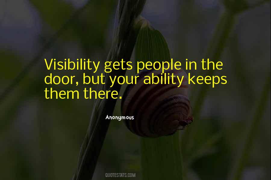 Quotes About Visibility #1542246