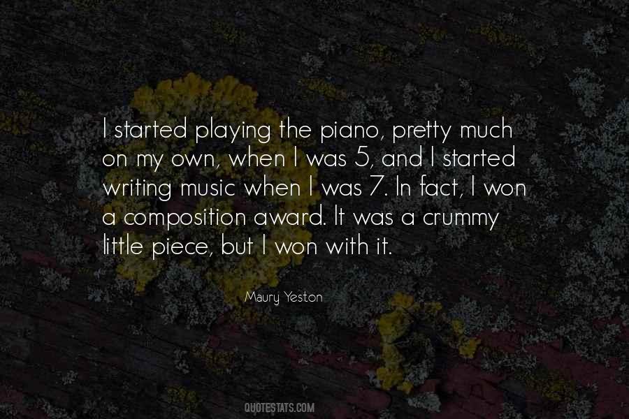 Quotes About Writing Music #1193342