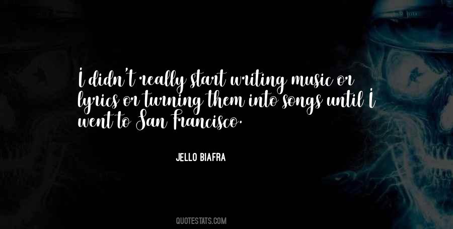 Quotes About Writing Music #1252676