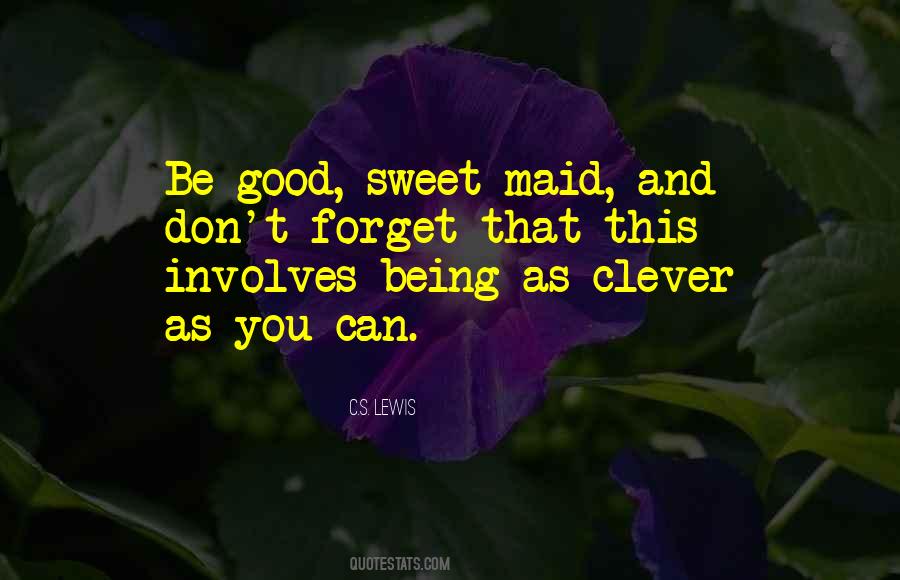On Being Clever Quotes #112399