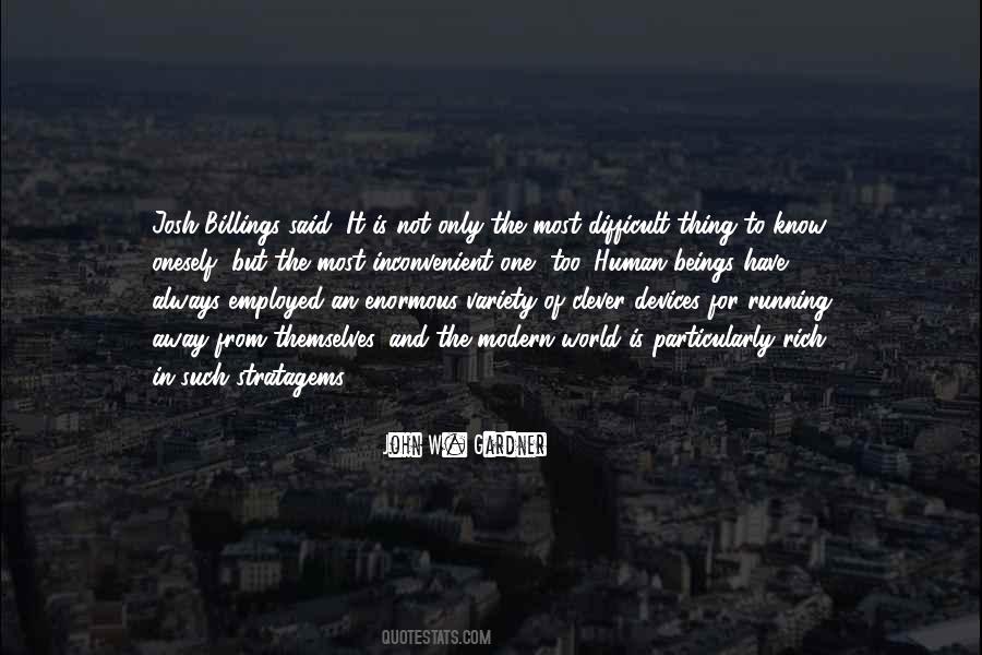 On Being Clever Quotes #288646