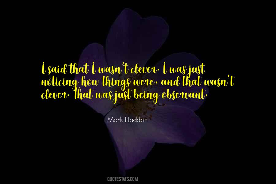On Being Clever Quotes #494611
