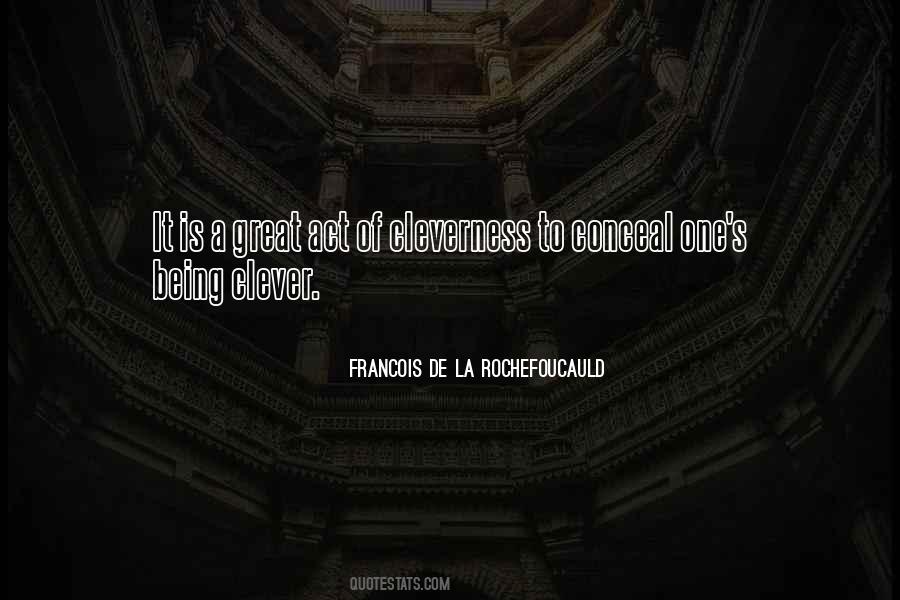 On Being Clever Quotes #714286