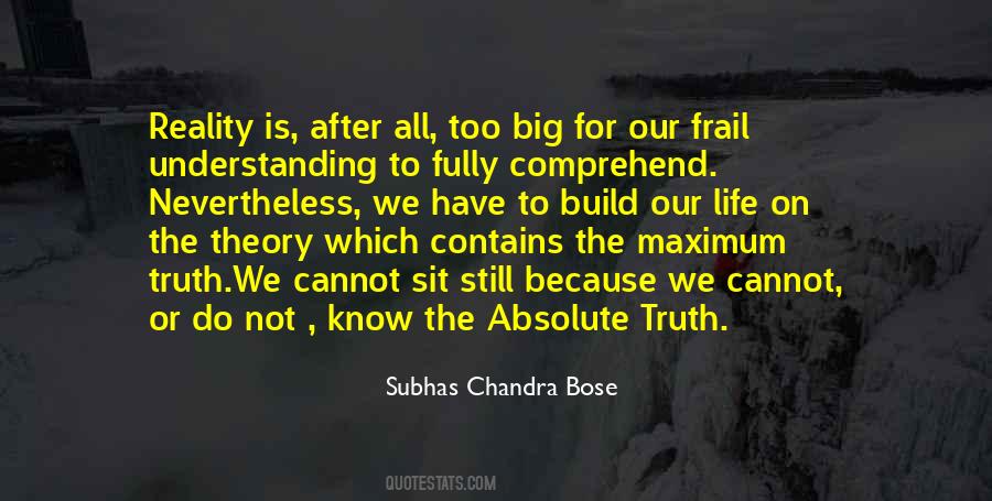 Quotes About Understanding The Truth #168909