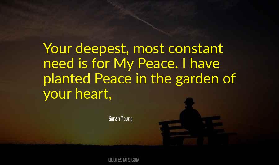 Quotes About Peace In Your Heart #91469