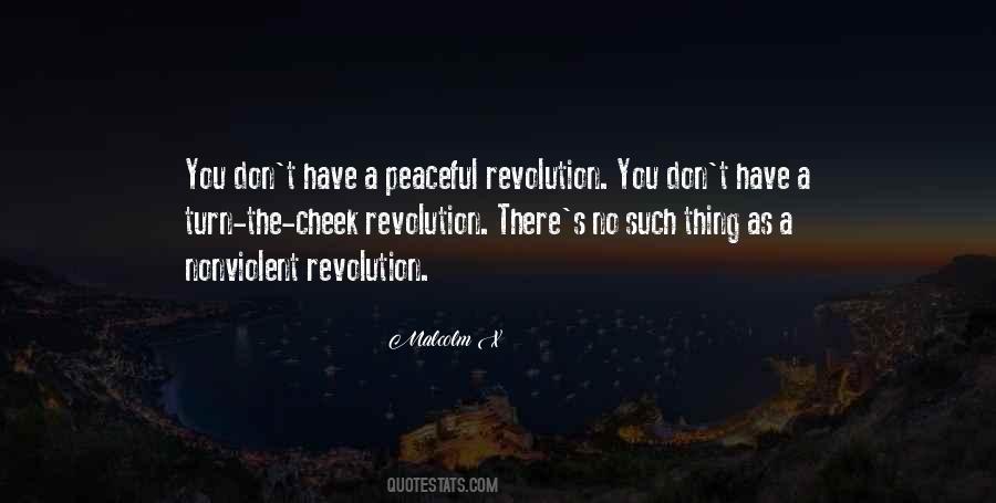 Quotes About Peaceful Revolution #1627649