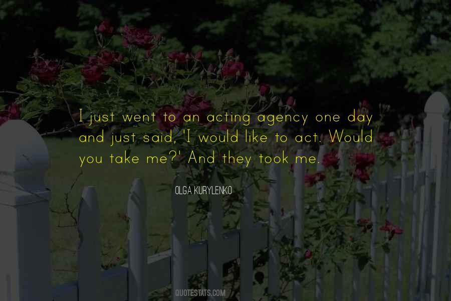 Quotes About Agency #1232737