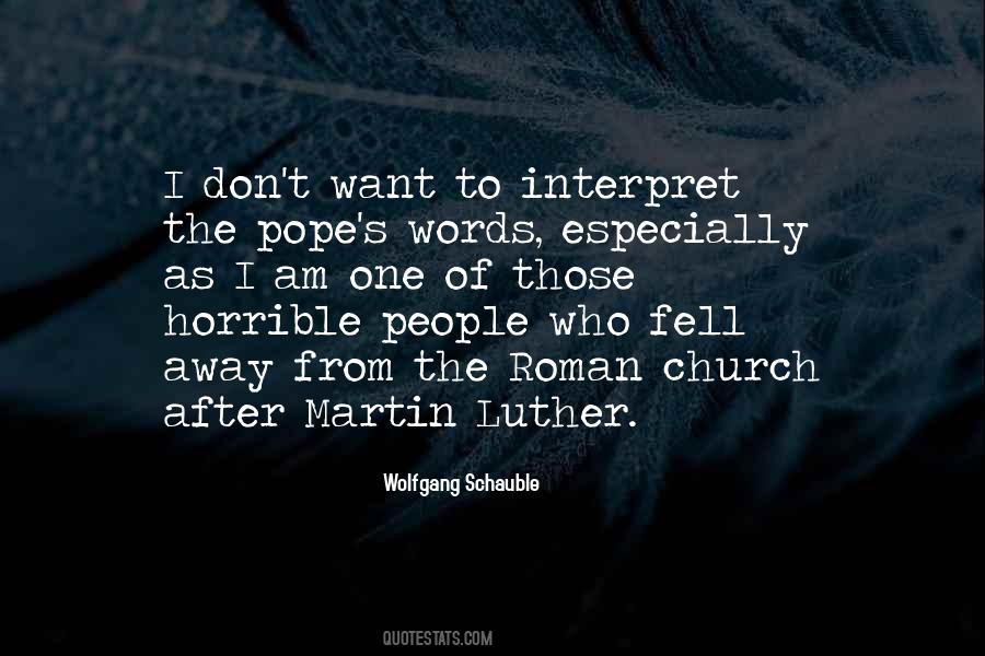 Quotes About Luther #1041384