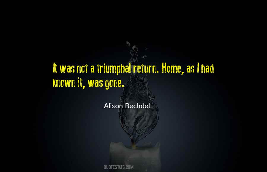 Quotes About Return Home #370535