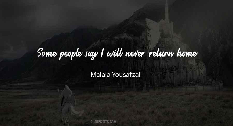 Quotes About Return Home #975978