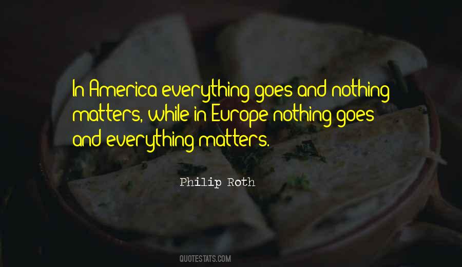 Quotes About Nothing Matters #520010