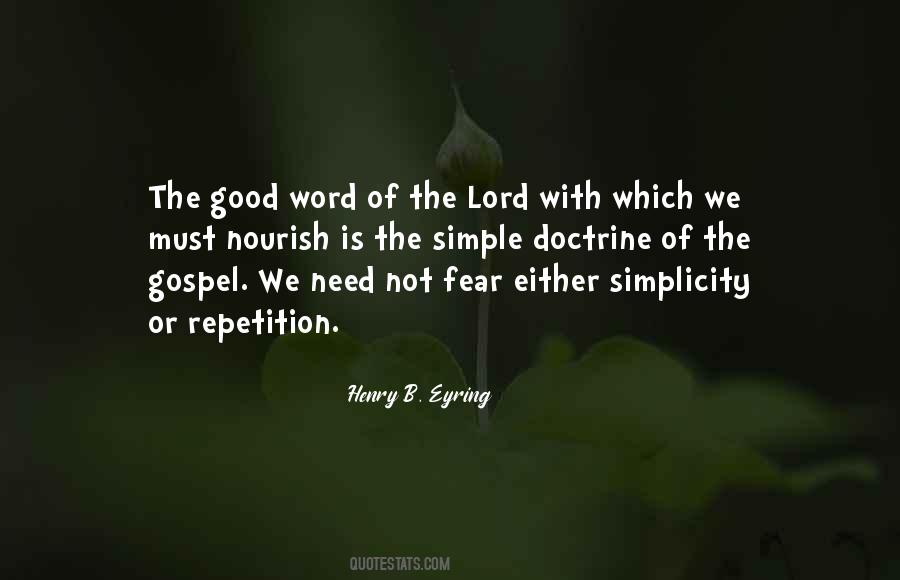 Simple Is Good Quotes #667087