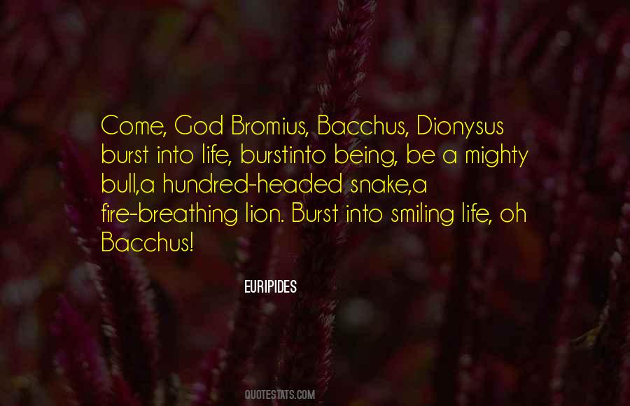 Quotes About Bacchus #946588
