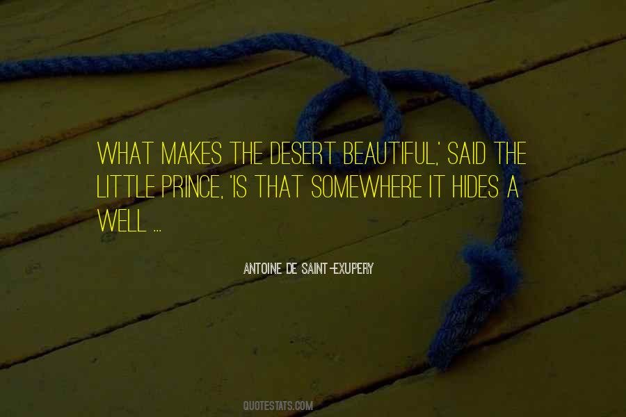 Beautiful Desert Quotes #1820061