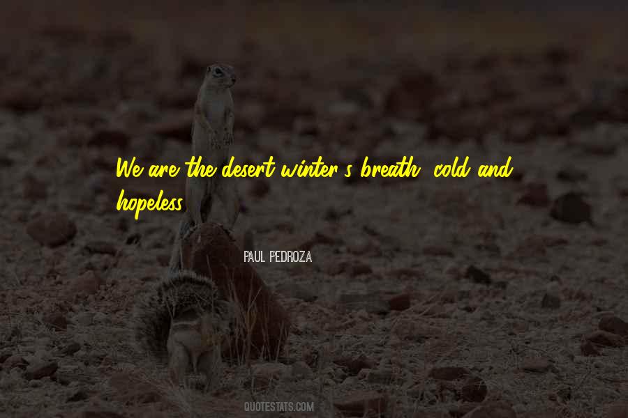 Beautiful Desert Quotes #997125
