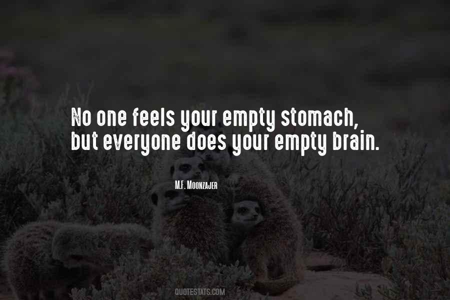 Quotes About Empty Stomach #18391