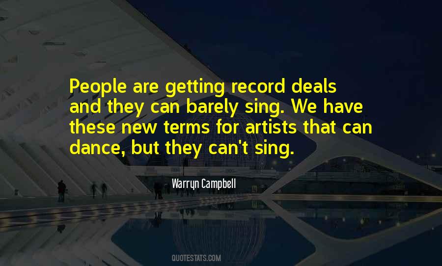 Quotes About Record Deals #1487695