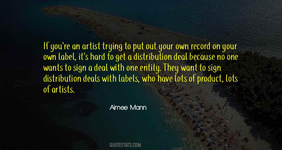 Quotes About Record Deals #165269