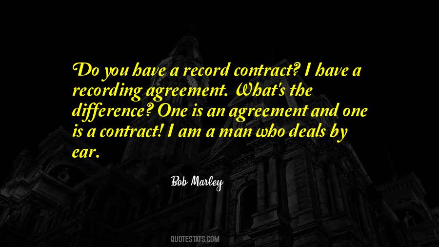 Quotes About Record Deals #1820797