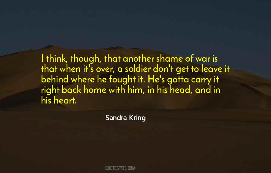 Soldier Home From War Quotes #1651620