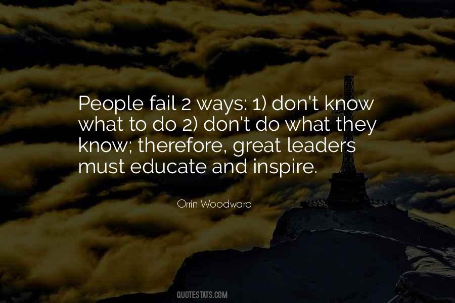 Failure In Leadership Quotes #1176917