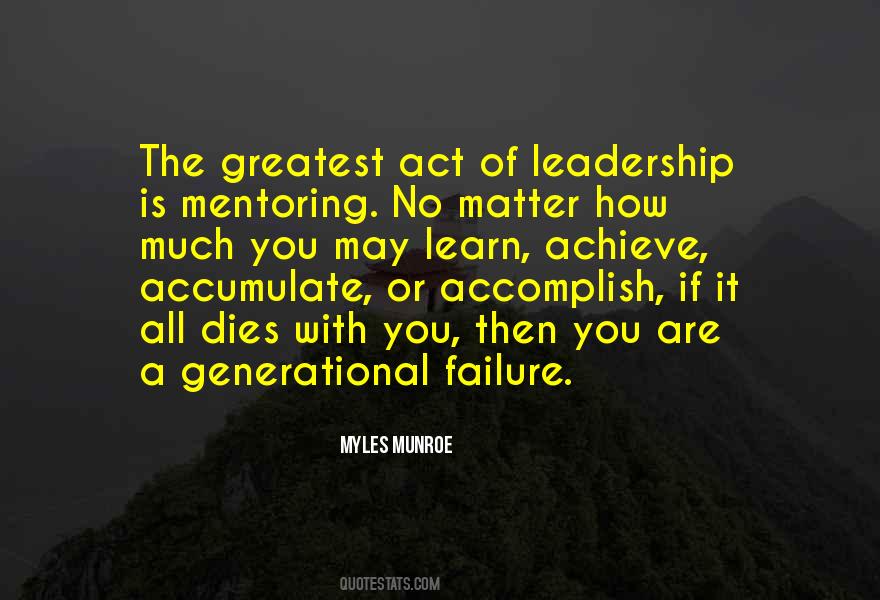 Failure In Leadership Quotes #1230288