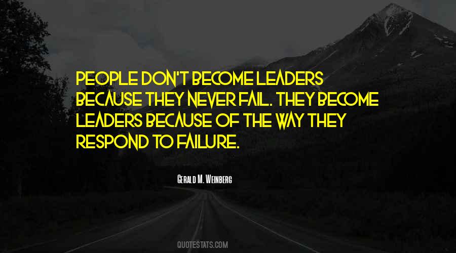 Failure In Leadership Quotes #263258