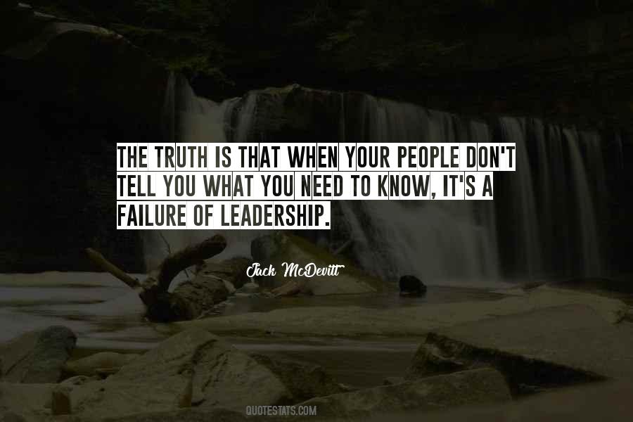 Failure In Leadership Quotes #418673