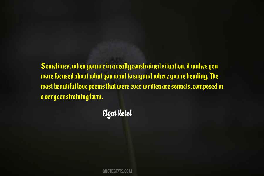 Quotes About Sonnets #1813629