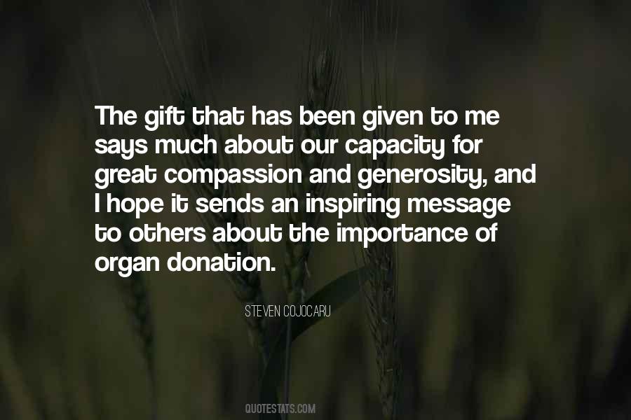 Quotes About Organ Donation #1467268