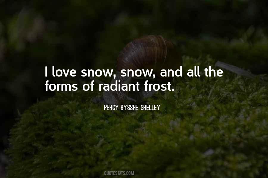 Love And Snow Quotes #670780
