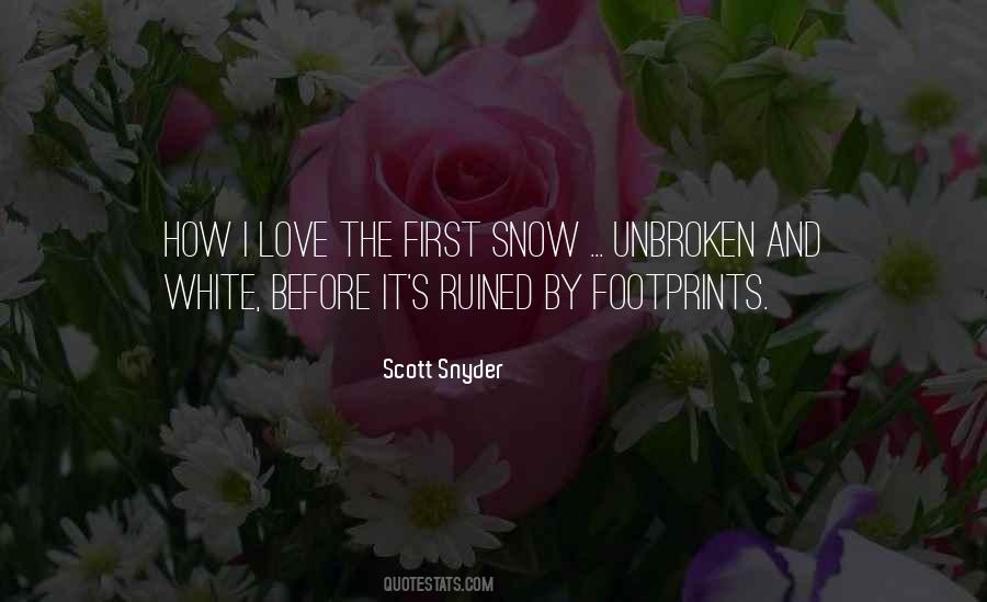 Love And Snow Quotes #867330